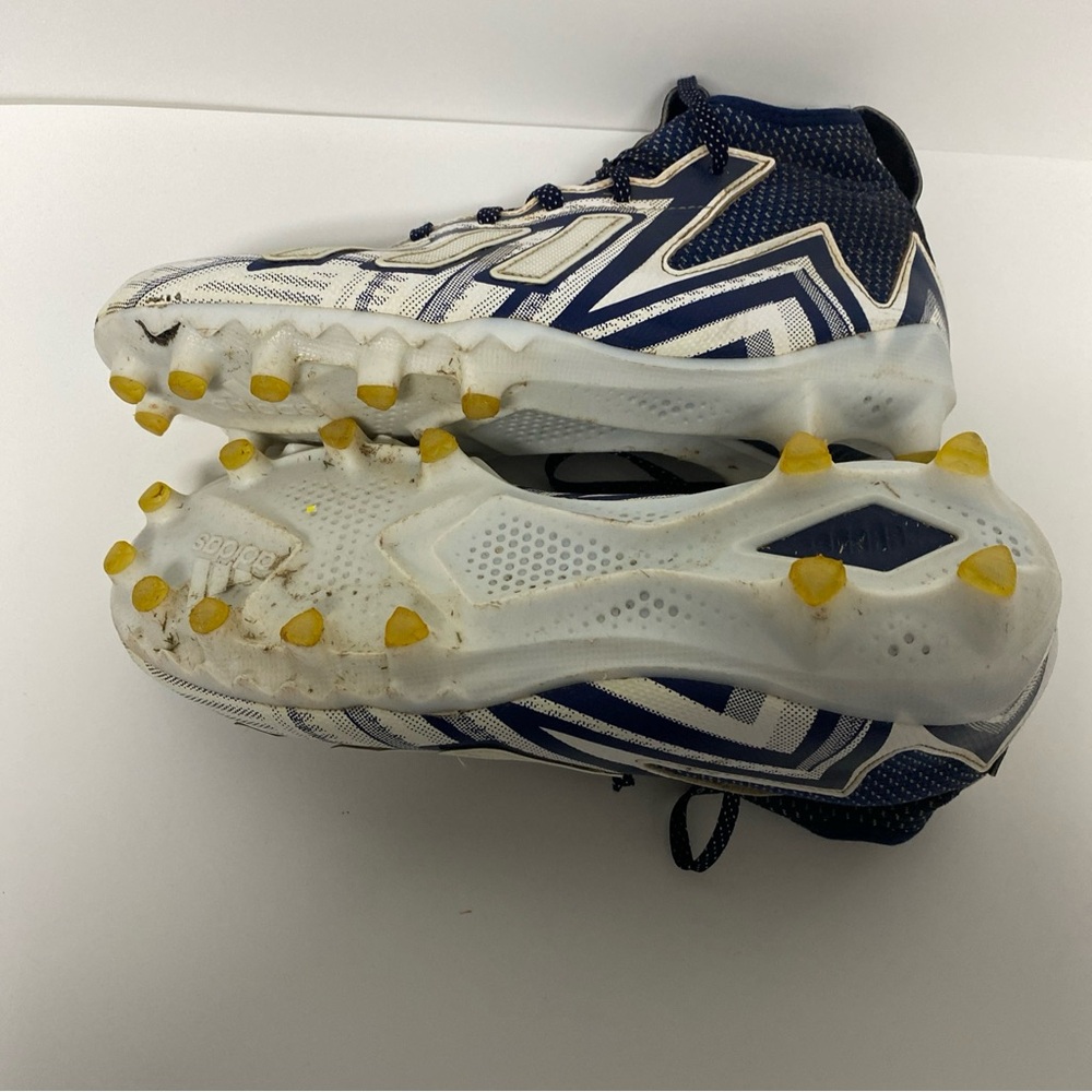 Adidas Freak 24 Inline Football Cleats White Metallic Blue Mens Size 10 - Picture 7 of 7